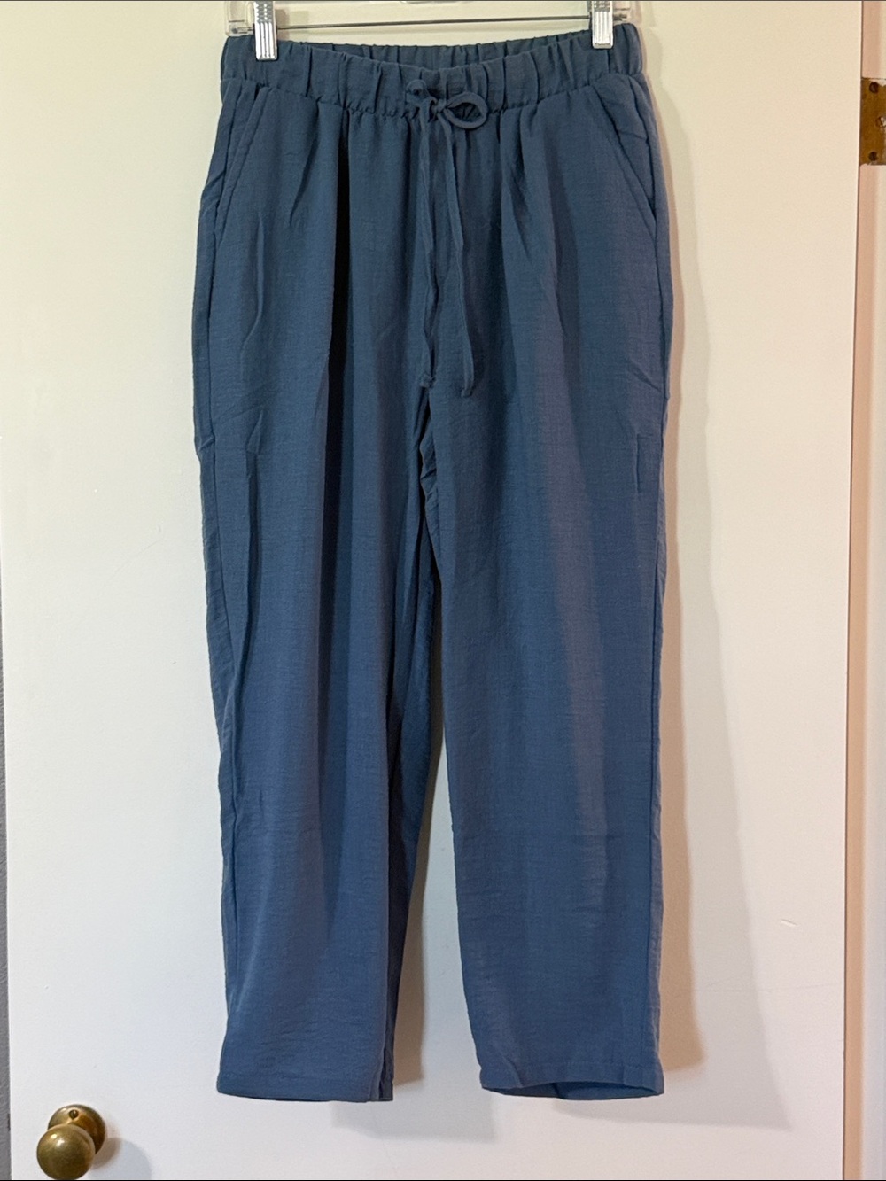 Zenana Outfitters Women's Relaxed Drawstring Joggers in Slate Blue